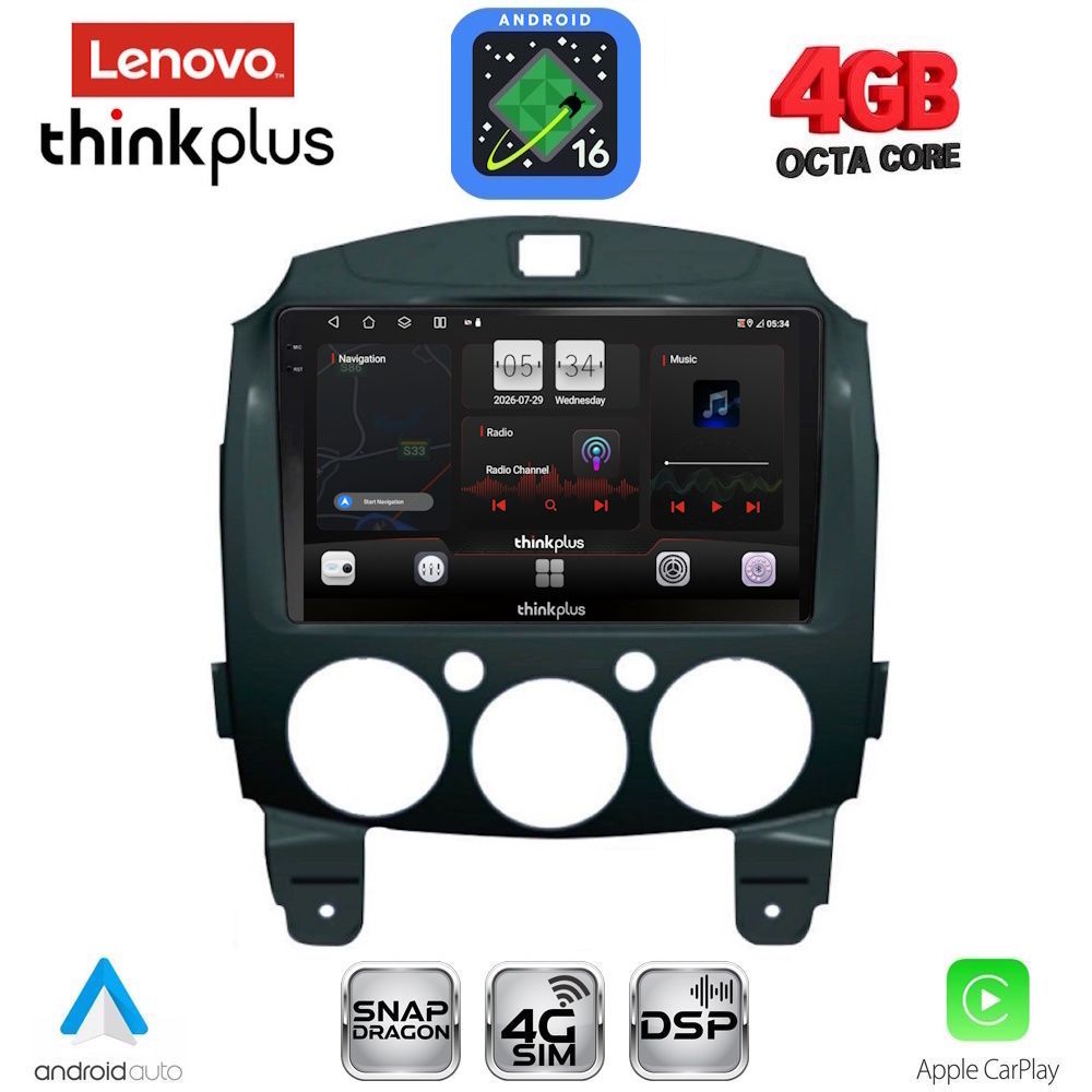 LTG7361_16 LENOVO LTG 7361_CPA (9inc) MULTIMEDIA TABLET for MAZDA 2 mod. 2007-2014 - Image 1