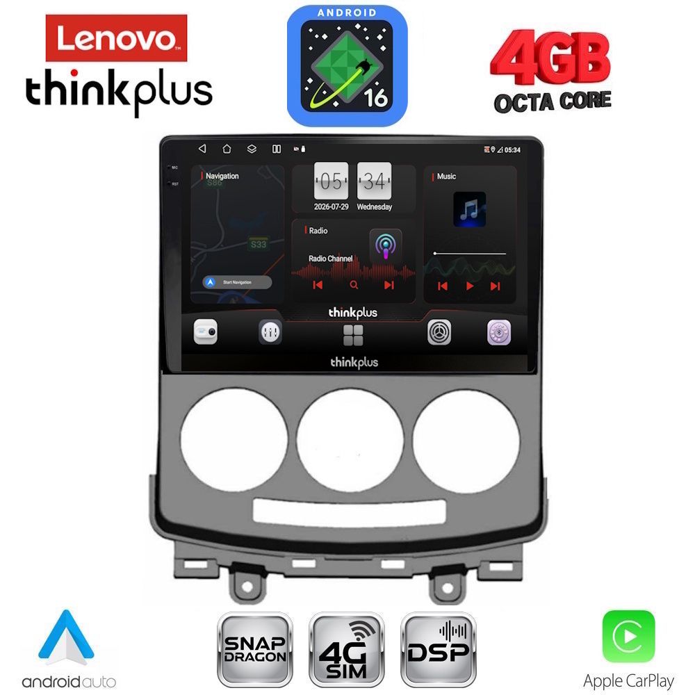 LTG7370_16 LENOVO LTG 7370_CPA (9inc) MULTIMEDIA TABLET for MAZDA 5 mod. 2004-2010 - Image 1