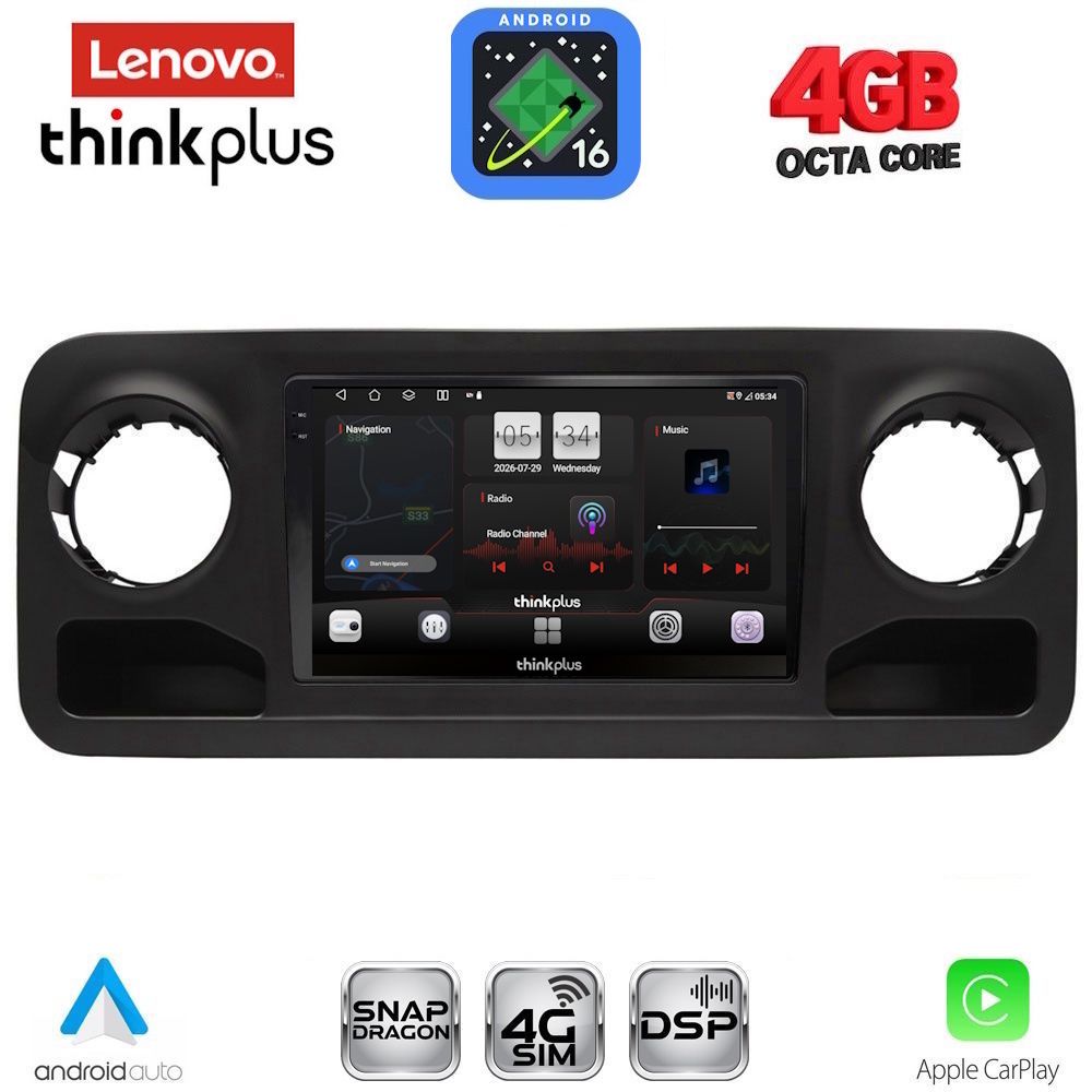 LTG7424_16 LENOVO LTG 7424_CPA (10inc) MULTIMEDIA TABLET for MERCEDES SPRINTER mod. 2018-2026 - Image 1