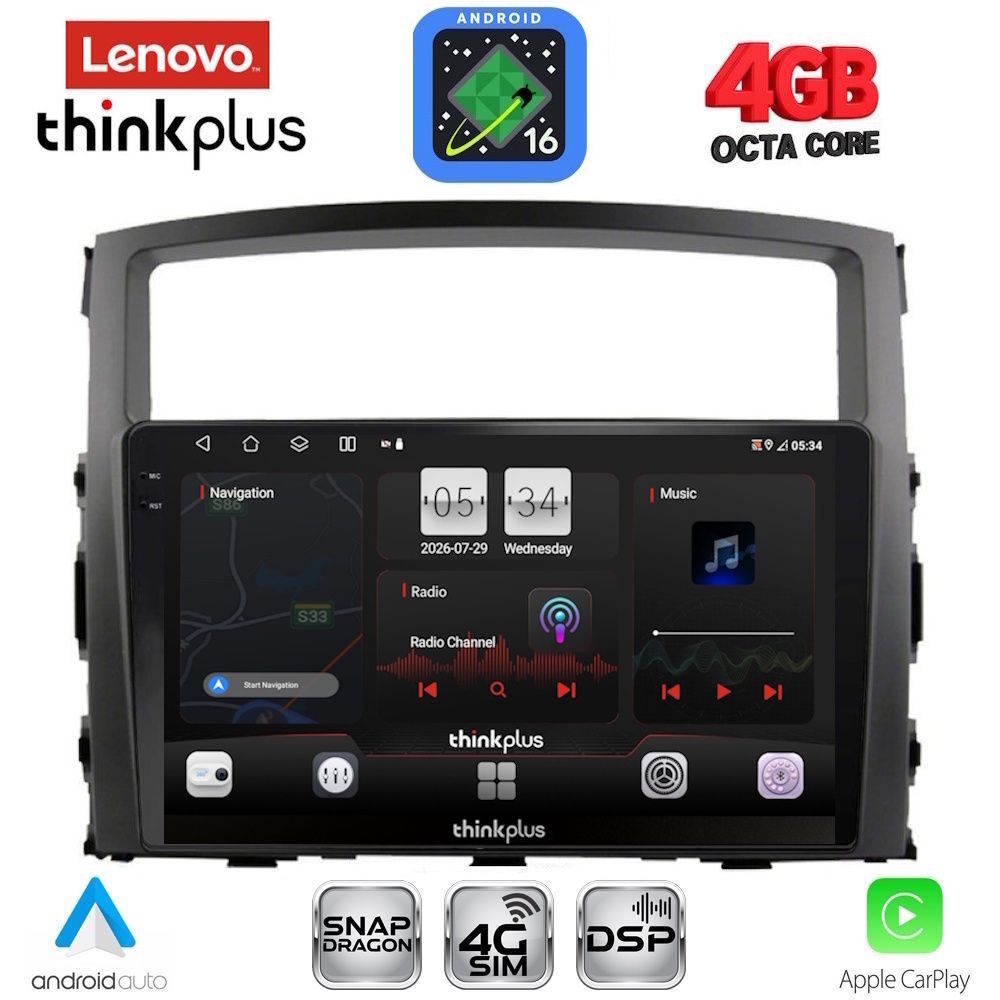 LTG7446_16 LENOVO LTG 7446_CPA (9inc) MULTIMEDIA TABLET for MITSUBISHI PAJERO mod. 2006-2013 - Image 1
