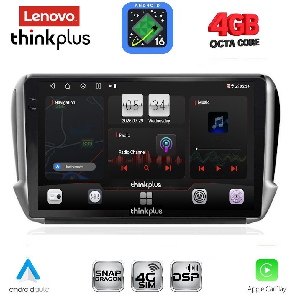 LTG7508-16 LENOVO LTG 7508_CPA (10inc) MULTIMEDIA TABLET for PEUGEOT 208-2008 mod. 2012-2021 - Image 1