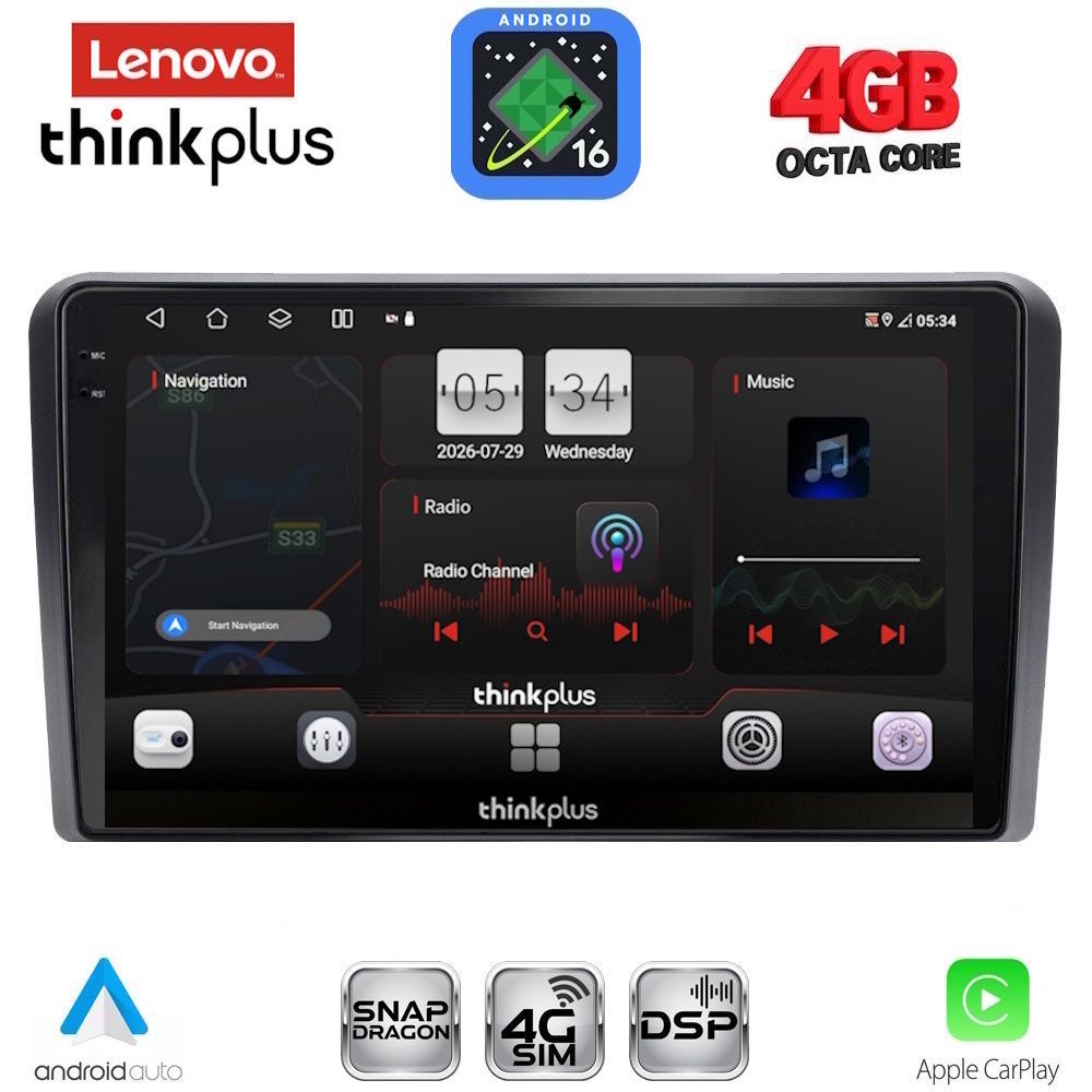 LTG7514_16 LENOVO LTG 7514_CPA (9inc) MULTIMEDIA TABLET for PEUGEOT 308 mod. 2013-2021 - Image 1