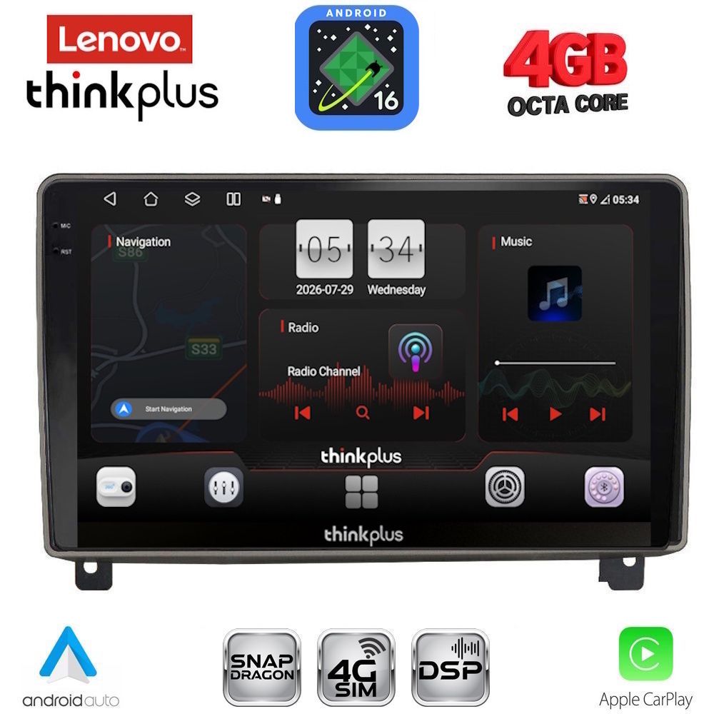 LTG7517_16 LENOVO LTG 7517_CPA (9inc) MULTIMEDIA TABLET for PEUGEOT 407 mod. 2004-2011 - Image 1