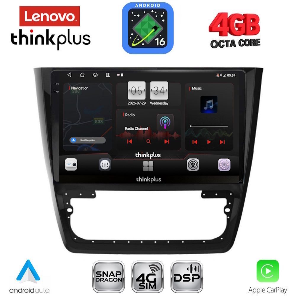 LTG7610_16 LENOVO LTG 7610_CPA (10inc) MULTIMEDIA TABLET for SKODA YETI mod. 2014-2018 - Image 1