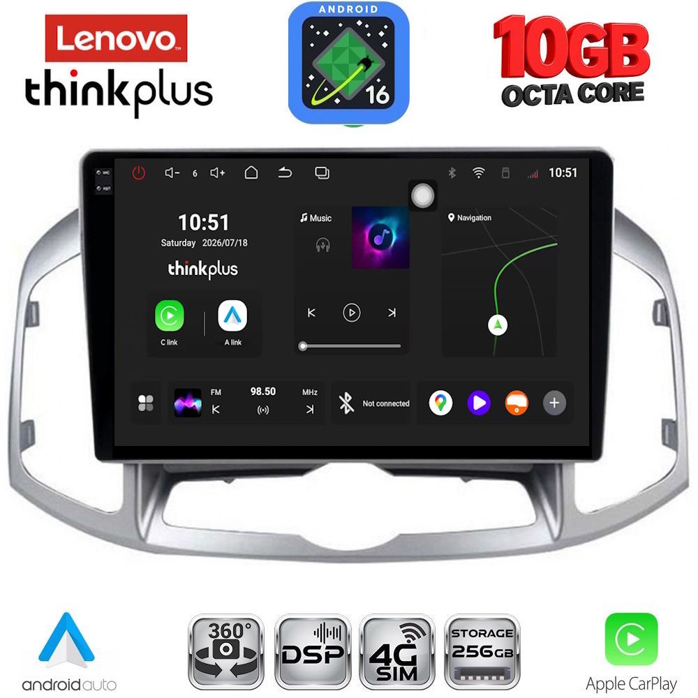 LTM11071_16 LENOVO LTM 11071_CPA (10inc) MULTIMEDIA for CHEVROLET CAPTIVA mod. 2012-2018 - Image 1