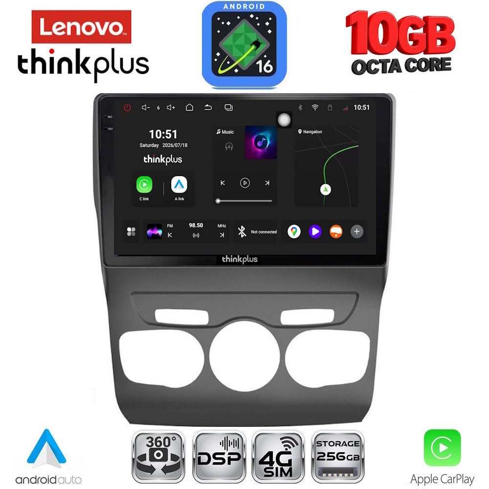 LTM11085_16 LENOVO LTM 11085_CPA (10inc) MULTIMEDIA TABLET for CITROEN C4 -DS4 mod. 2011-2018 - Image 1