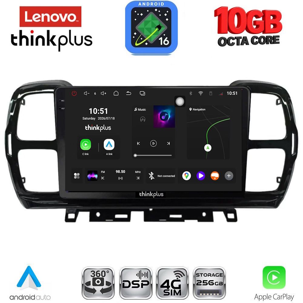 LTM11088_16 LENOVO LTM 11088_CPA (9inc) MULTIMEDIA TABLET for CITROEN C5 AIRCROSS mod. 2017-2021 - Image 1