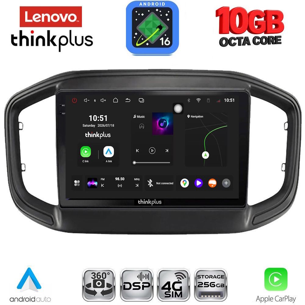 LTM11147_16 LENOVO LTM 11147_CPA (9inc) MULTIMEDIA TABLET for FIAT STRADA mod. 2020-2026 - Image 1