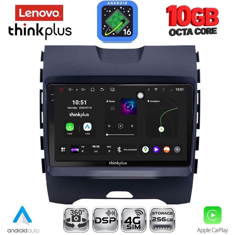 LTM11152_16 LENOVO LTM 11152_CPA (9inc) MULTIMEDIA TABLET for FORD EDGE mod. 2015-2023 - Image 1