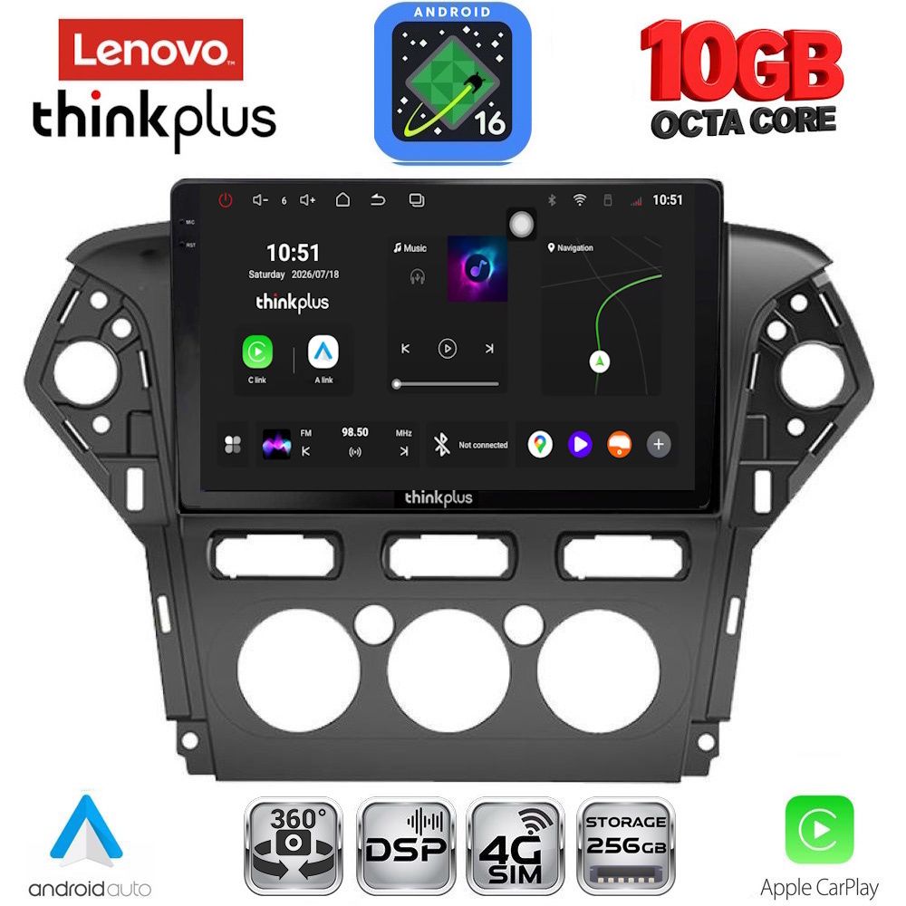 LTM11163AC_16 LENOVO LTM 11163_CPA A/C (10inc) MULTIMEDIA TABLET for FORD MONDEO mod. 2011-2013 - Image 1