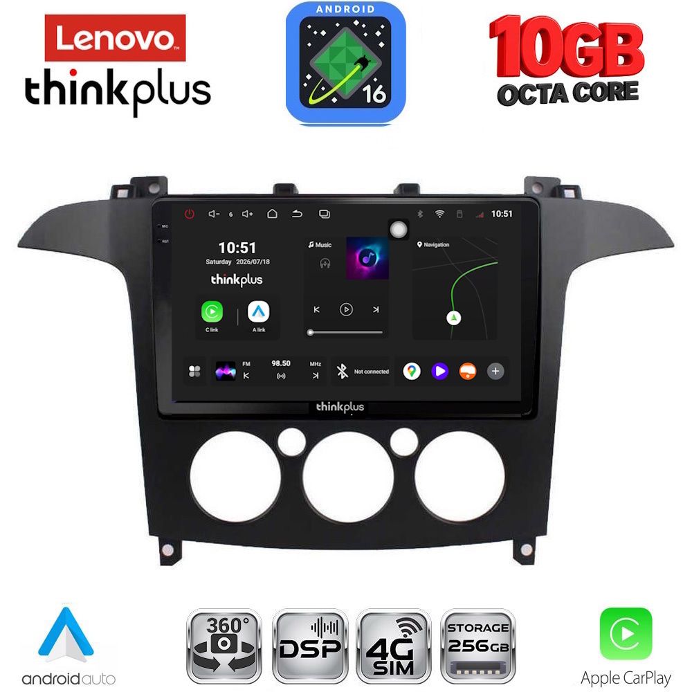 LTM11175AC_16 LENOVO LTM 11175_CPA A/C (9inc) MULTIMEDIA TABLET for FORD SMAX mod. 2006-2014 - Image 1