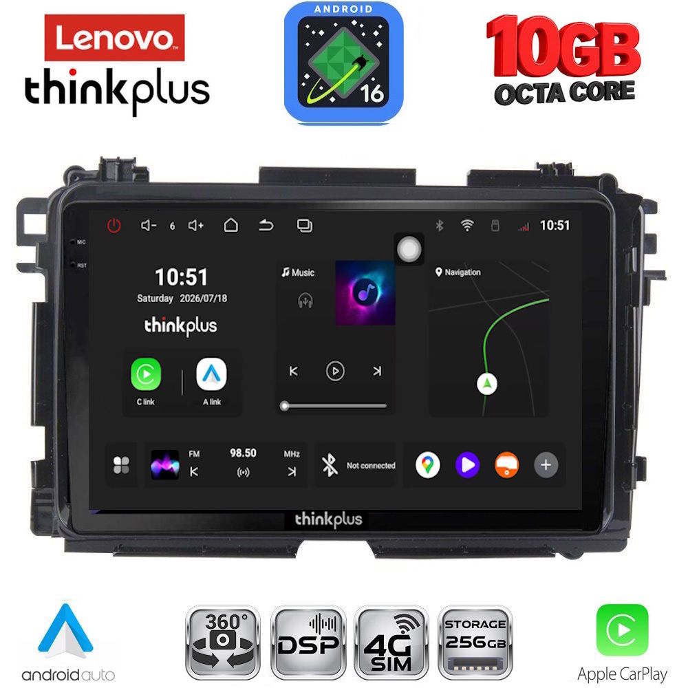 LTM11201_16 LENOVO LTM 11201_CPA (10inc) MULTIMEDIA TABLET for HONDA HRV mod. 2015-2021 - Image 1