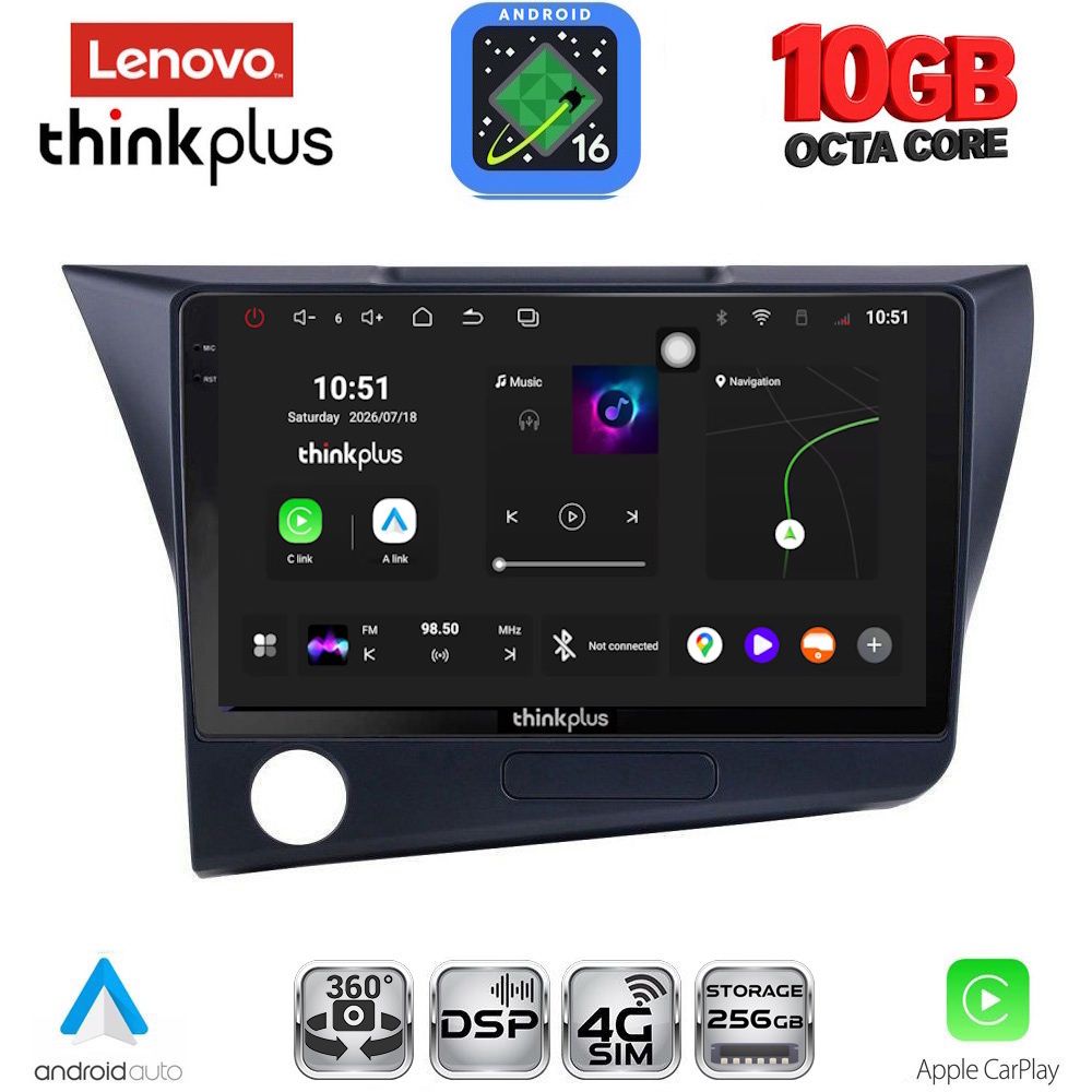 LTM11203_16 LENOVO LTM 11203_CPA (9inc) MULTIMEDIA TABLET for HONDA CRZ mod. 2010-2016 - Image 1