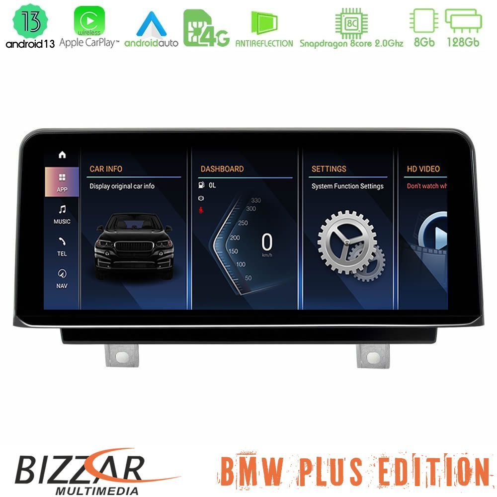 bizzar_bm_5213_5211 Bizzar Plus Edition BMW EVO System 3er/4er(F30/F32) Android13 (8+128GB) Navigation Multimedia 10.25" HD Black Panel - Image 1