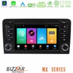 Bizzar MX Series Audi A3 8P 8core Android16 4+64GB Navigation Multimedia Deckless 7" με Carplay/AndroidAuto (OEM Style)