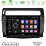 Clarion GL500 Series 8Core Android ClarionOS 4+64GB  Citroen C4 2004-2010 Navigation Multimedia Tablet 9" (μαύρο χρώμα)