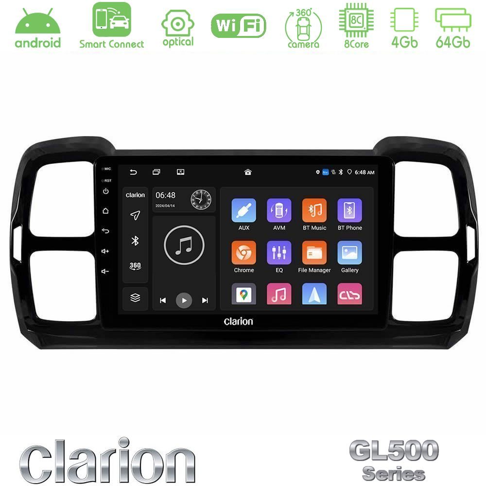 clarion_gl5_ct1240 Clarion GL500 Series 8Core Android ClarionOS 4+64GB Citroen DS5 Aircross 2017-2021 Navigation Multimedia Tablet 9" - Image 1