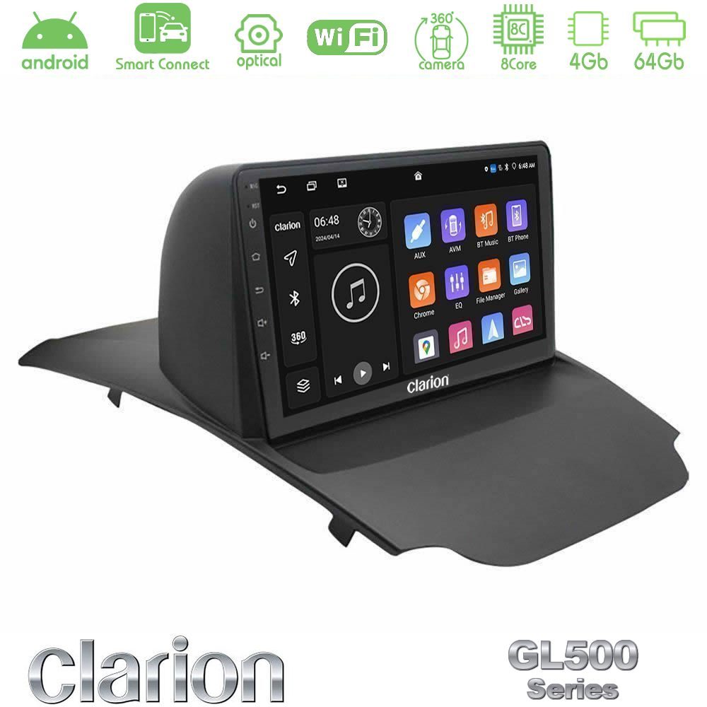 clarion_gl5_fd0599 Clarion GL500 Series 8Core Android ClarionOS 4+64GB Ford Ecosport 2014-2017 Navigation Multimedia Tablet 10" - Image 1