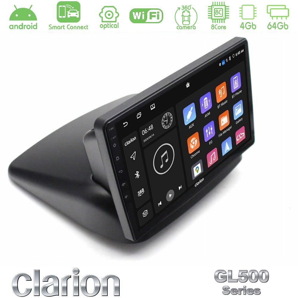 clarion_gl5_ft1892 Clarion GL500 Series 8Core Android ClarionOS 4+64GB Fiat Doblo 2002-2009 Navigation Multimedia Tablet 10" - Image 1
