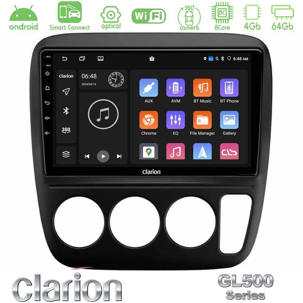 clarion_gl5_hd0935 Clarion GL500 Series 8Core Android ClarionOS 4+64GB Honda CRV 1997-2001 Navigation Multimedia Tablet 9" - Image 1