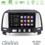 Clarion GL500 Series 8Core Android ClarionOS 4+64GB Hyundai Santa Fe 2006-2013 Navigation Multimedia Tablet 10"