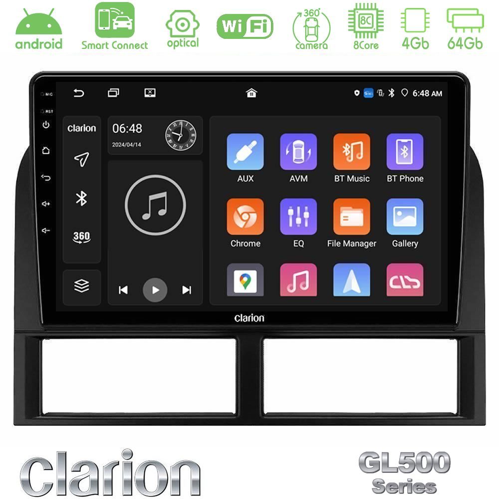 clarion_gl5_jp027n Clarion GL500 Series 8Core Android ClarionOS 4+64GB Jeep Grand Cherokee 1999-2004 Navigation Multimedia Tablet 9" - Image 1