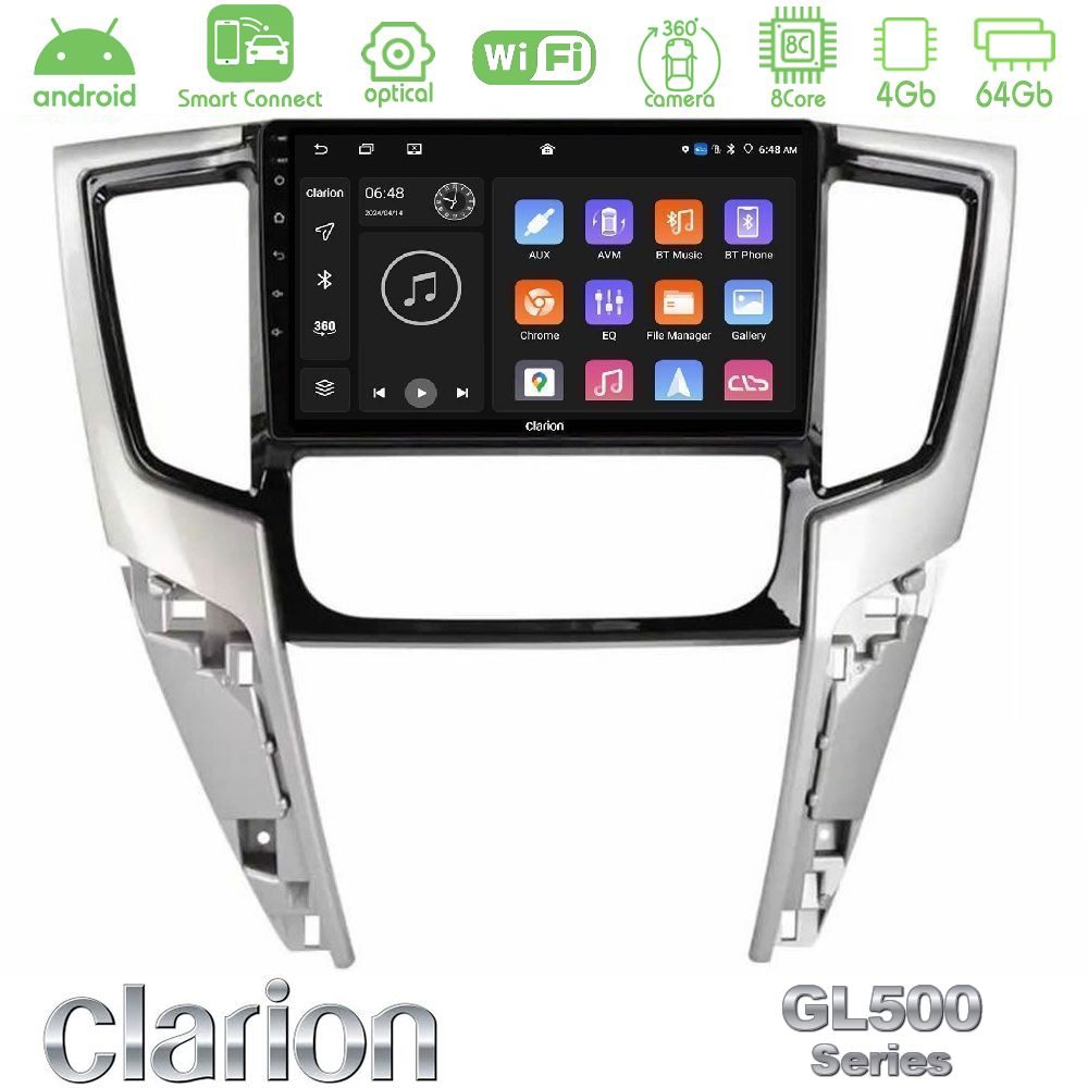 clarion_gl5_mt3008 Clarion GL500 Series 8Core Android ClarionOS 4+64GB Mitsubishi L200 2019-2023 Navigation Multimedia Tablet 9" - Image 1