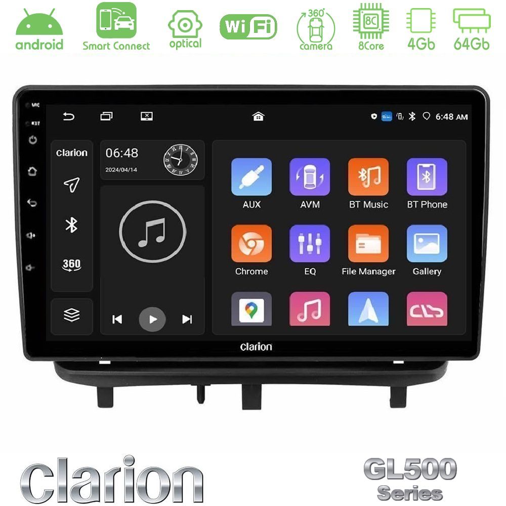 clarion_gl5_op3006 Clarion GL500 Series 8Core Android ClarionOS 4+64GB Opel Corsa D 2006-2014 Navigation Multimedia Tablet 9" - Image 1
