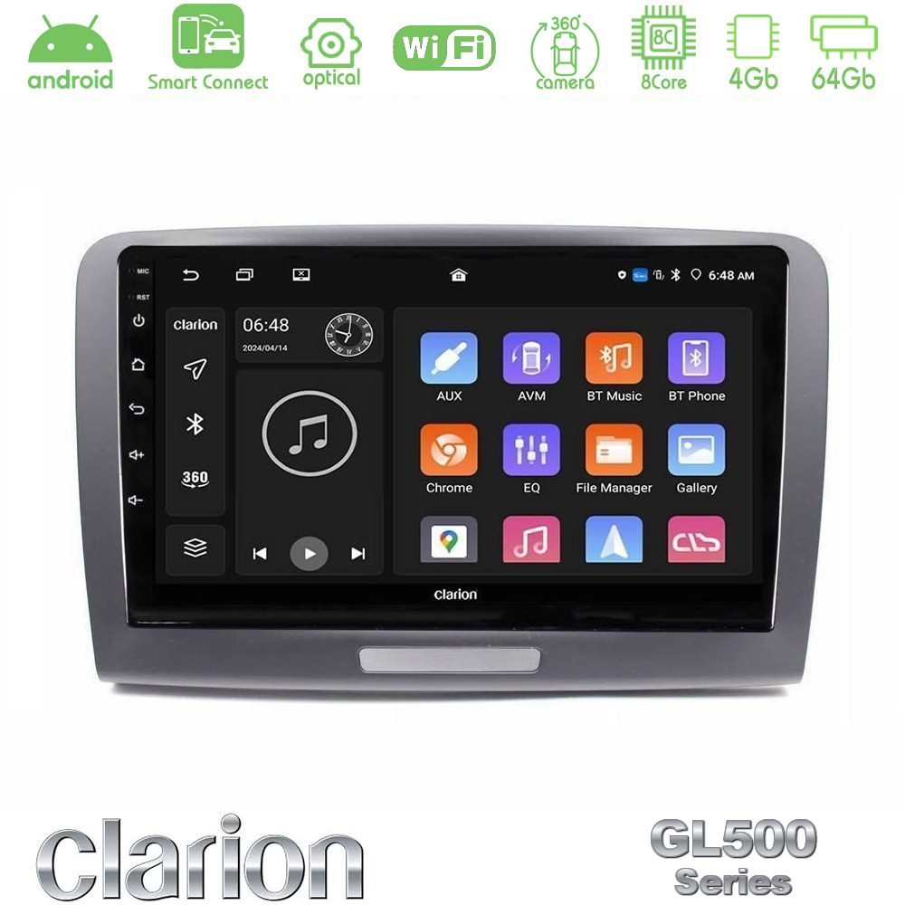 clarion_gl5_sk1069 Clarion GL500 Series 8Core Android ClarionOS 4+64GB Skoda Superb 2008-2015 Navigation Multimedia Tablet 9" - Image 1