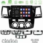 Clarion GL500 Series 8Core Android ClarionOS 4+64GB Toyota Hilux 2007-2016 Navigation Multimedia Tablet 9"