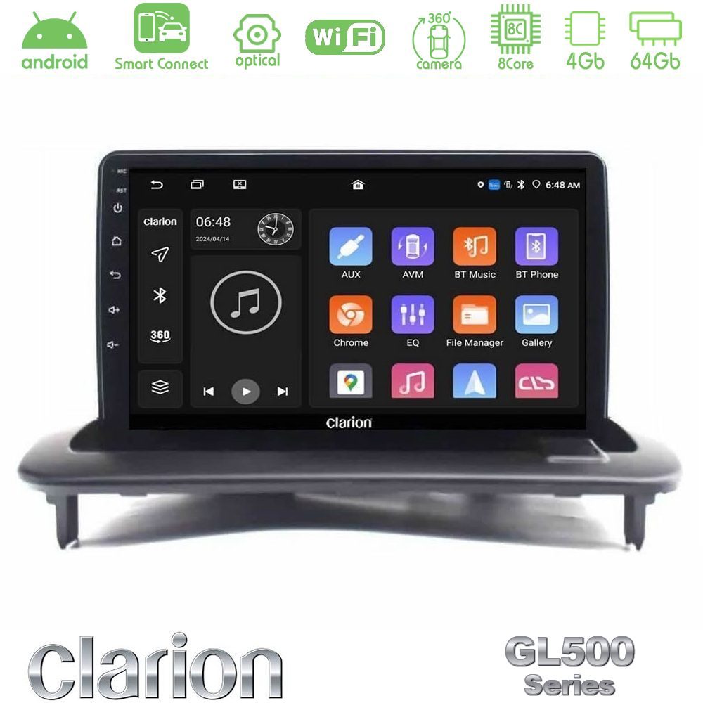 clarion_gl5_vl0981 Clarion GL500 Series 8Core Android ClarionOS 4+64GB Volvo S40/C30/C70 Navigation Multimedia Tablet 9" - Image 1