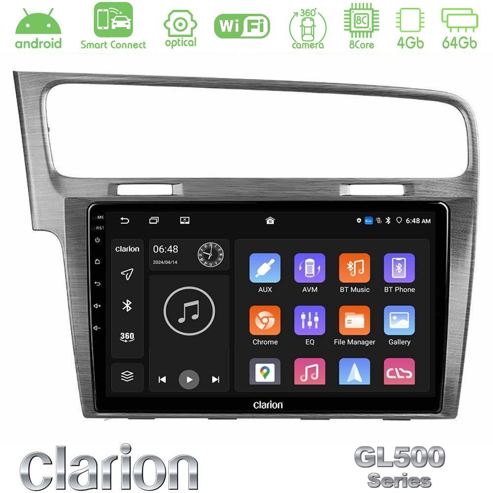 clarion_gl5_vw0003al Clarion GL500 Series 8Core Android ClarionOS 4+64GB VW GOLF 7 Navigation Multimedia Tablet 10" - Image 1