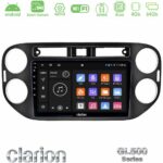 Clarion GL500 Series 8Core Android ClarionOS 4+64GB  VW Tiguan Navigation Multimedia Tablet 9" (23mm alarm button)