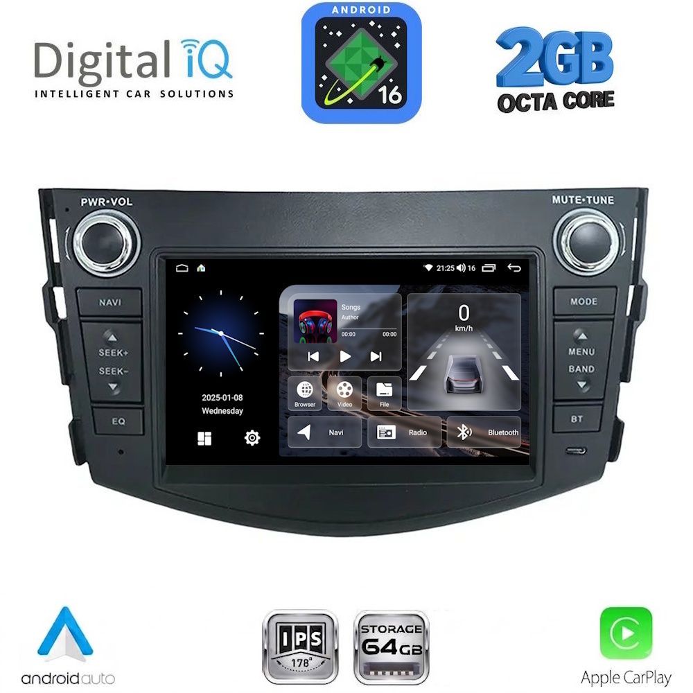 BLF317_16 DIGITAL IQ BLE 317_CPA (7" DECK) MULTIMEDIA SYSTEM for TOYOTA RAV 4 mod. 2006-2012 - Image 1
