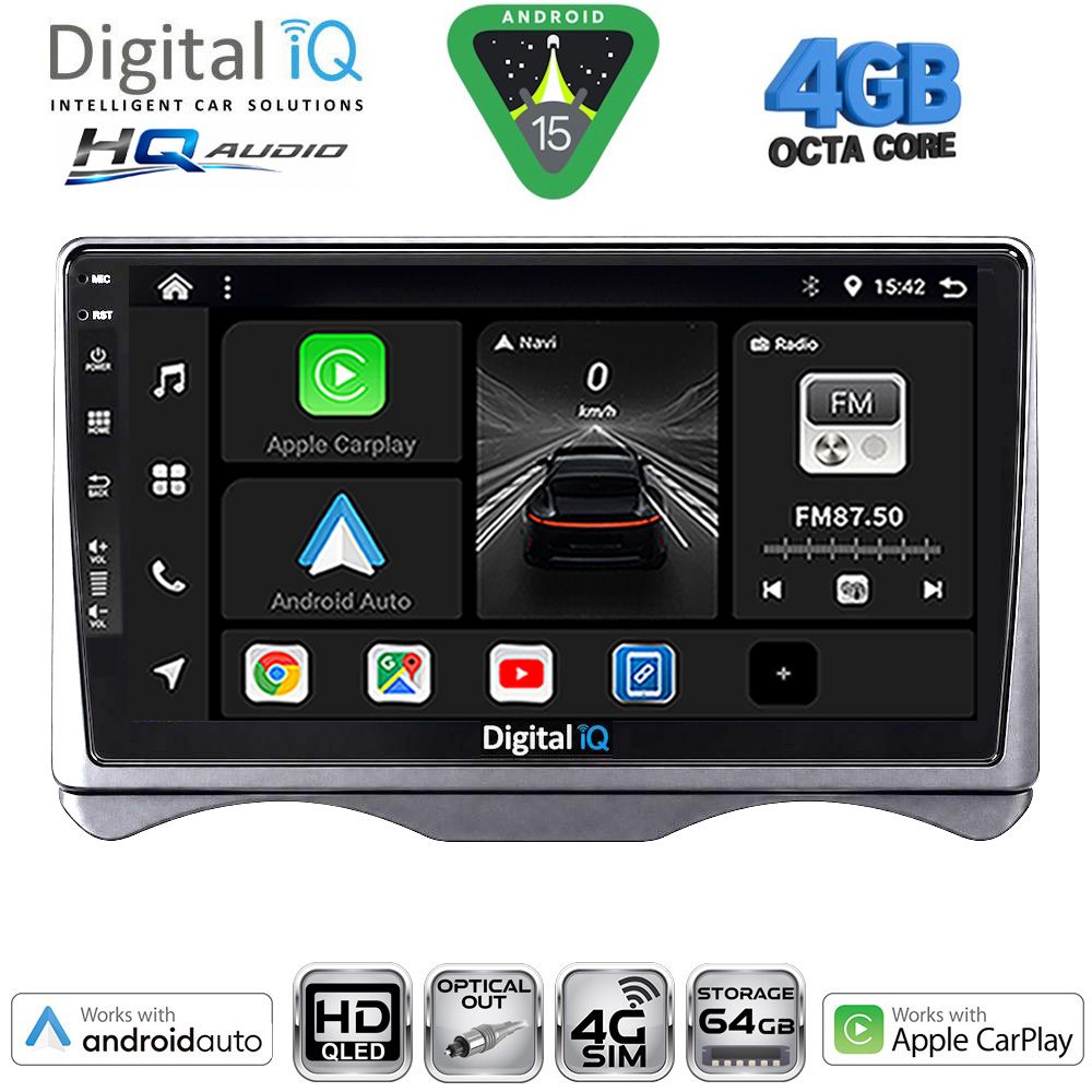 BXK19091_15 DIGITAL IQ BXK 19091_CPAA (9inc) MULTIMEDIA TABLET for CITROEN C3 mod. 2001-2009 (DASHBOARD) - Image 1