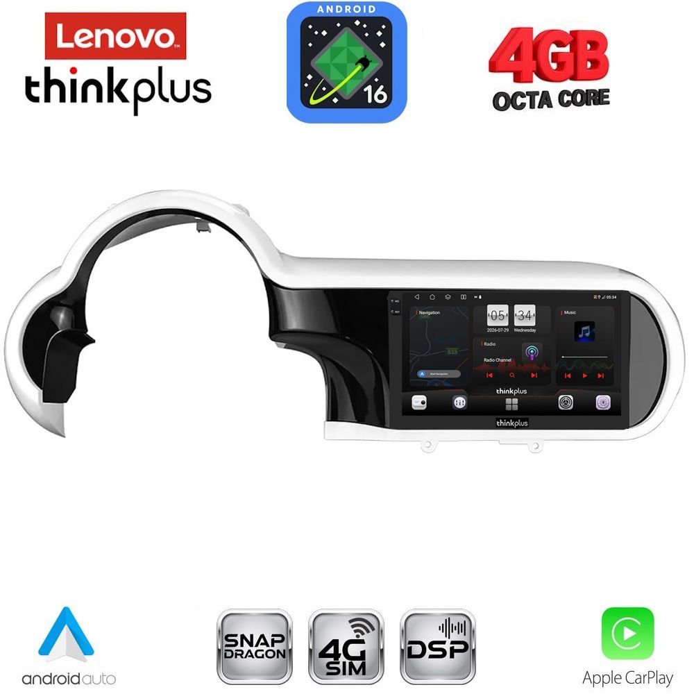LTG7561_16 LENOVO LTG 7561_CPA (9inc) MULTIMEDIA TABLET for RENAULT TWINGO mod. 2014-2024 - Image 1