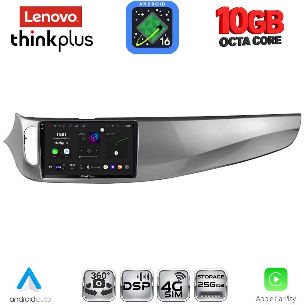 LTM11026B_16 LENOVO LTM 11026B_CPA (9inc) MULTIMEDIA TABLET for ALFA ROMEO GIULIETTA mod 2014-2020 - Image 1