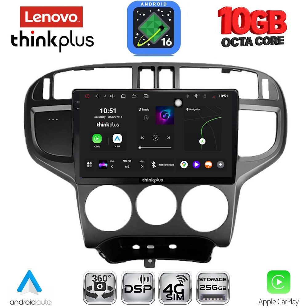 LTM11240_16 LENOVO LTM 11240_CPA (9inc) MULTIMEDIA TABLET for HYUNDAI MATRIX mod. 2001-2010 - Image 1
