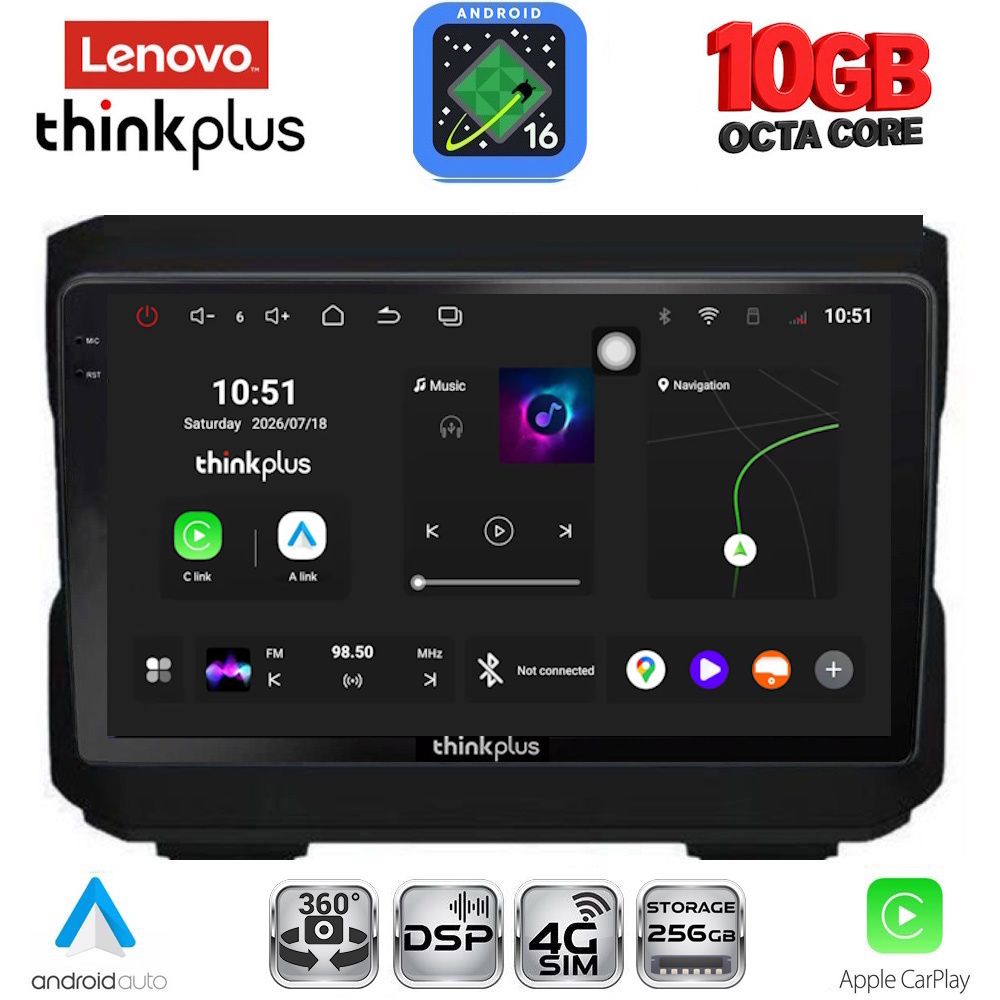 LTM11272_16 LENOVO LTM 11272_CPA (10inc) MULTIMEDIA TABLET for JEEP mod. 2007-2014 - DODGE mod. 2007-2014 - Image 1