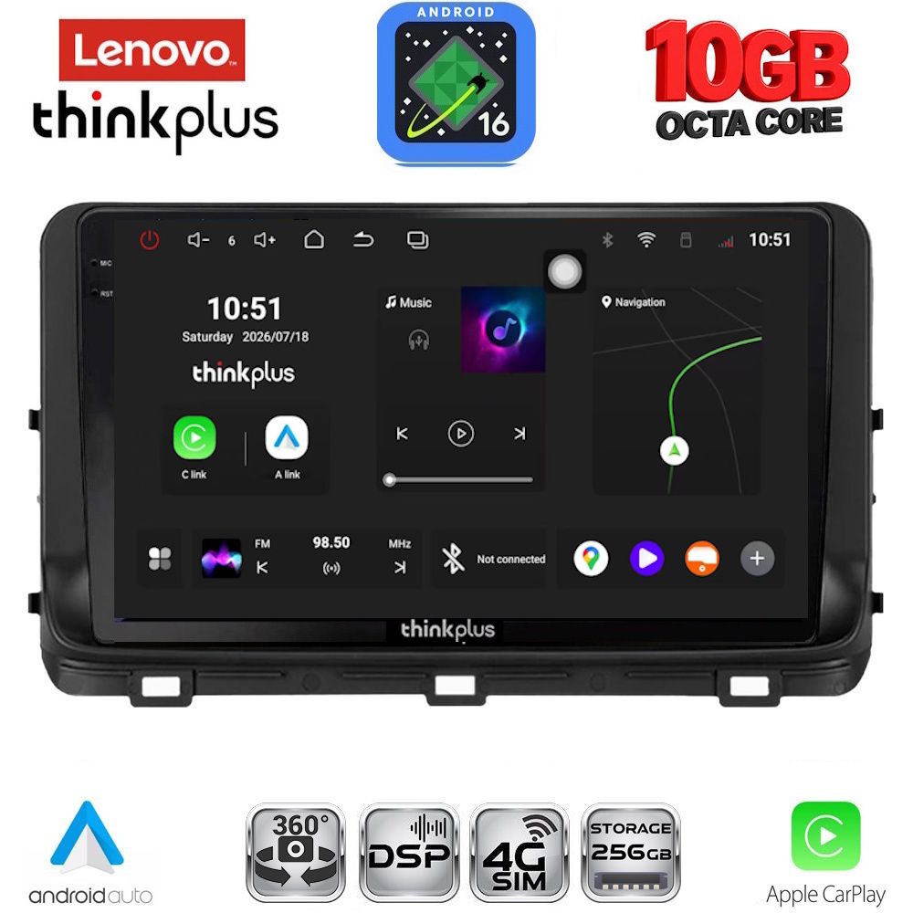 LTM11303_16 LENOVO LTM 11303_CPA (10inc) MULTIMEDIA TABLET for KIA CEED - XCEED mod. 2018-2022 - Image 1