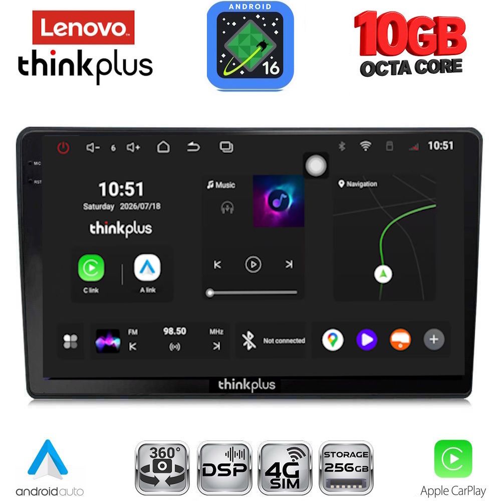 LTM11360_16 LENOVO LTM 11360_CPA (9inc) MULTIMEDIA TABLET for MAZDA 2 mod. 2002-2007 - Image 1