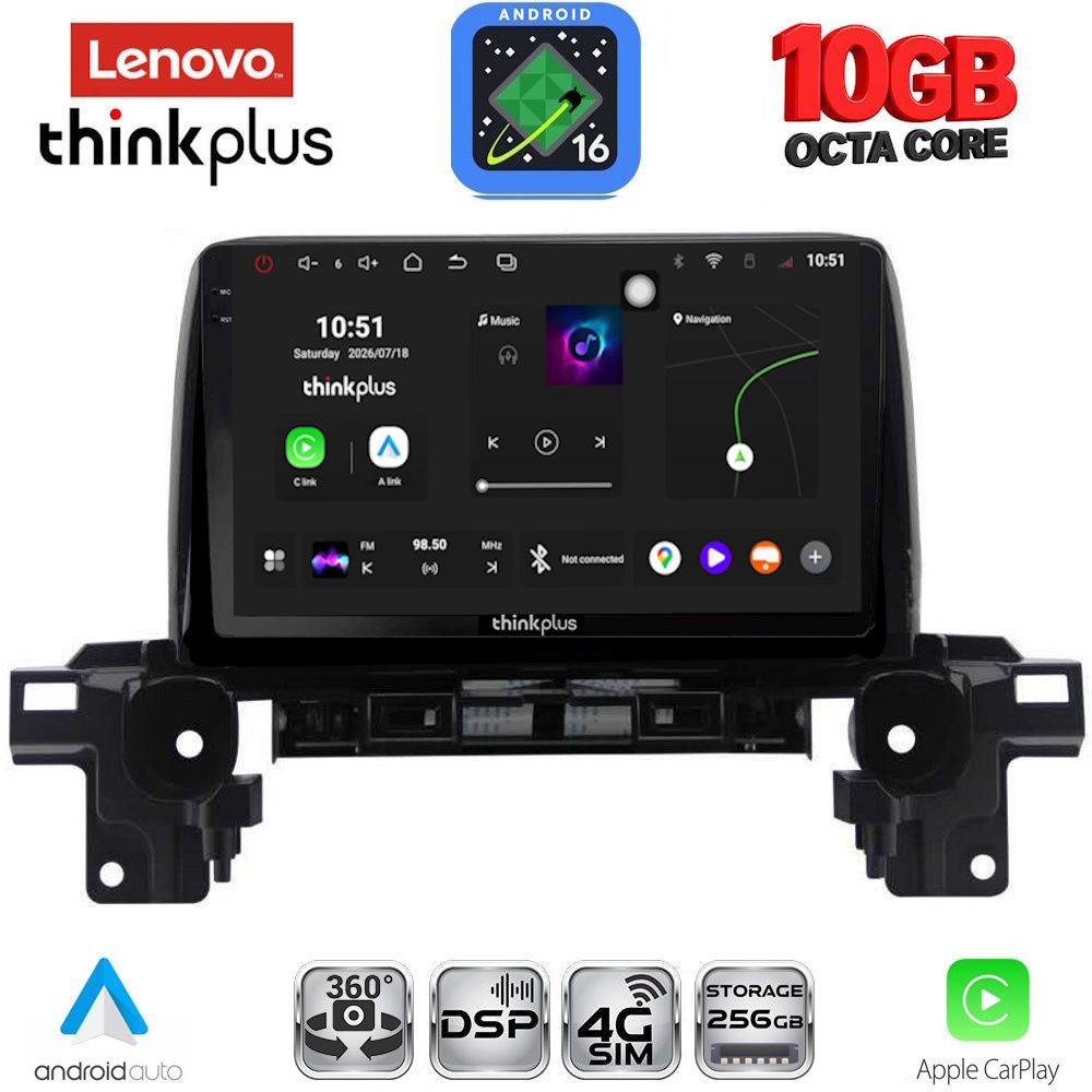 LTM11381_16 LENOVO LTM 11381_CPA (9inc) MULTIMEDIA TABLET for MAZDA CX5 mod. 2017-2025 - Image 1