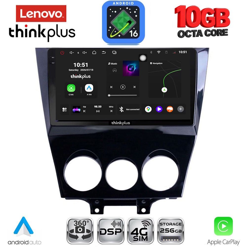 LTM11395_16 LENOVO LTM 11395_CPA (9inc) MULTIMEDIA TABLET for MAZDA RX8 mod. 2008-2014 - Image 1