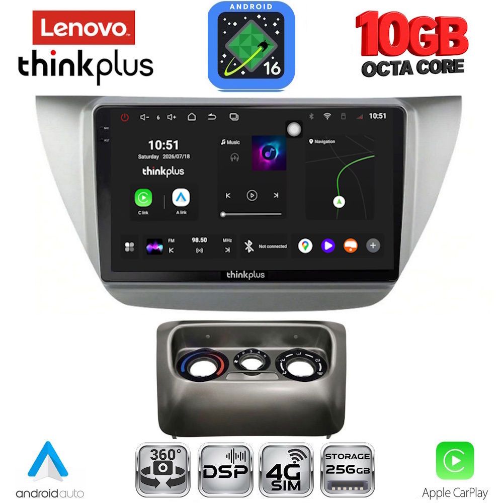 LTM11433_16 LENOVO LTM 11433_CPA (9inc) MULTIMEDIA TABLET for MITSUBISHI LANCER mod. 2000-2007 - Image 1
