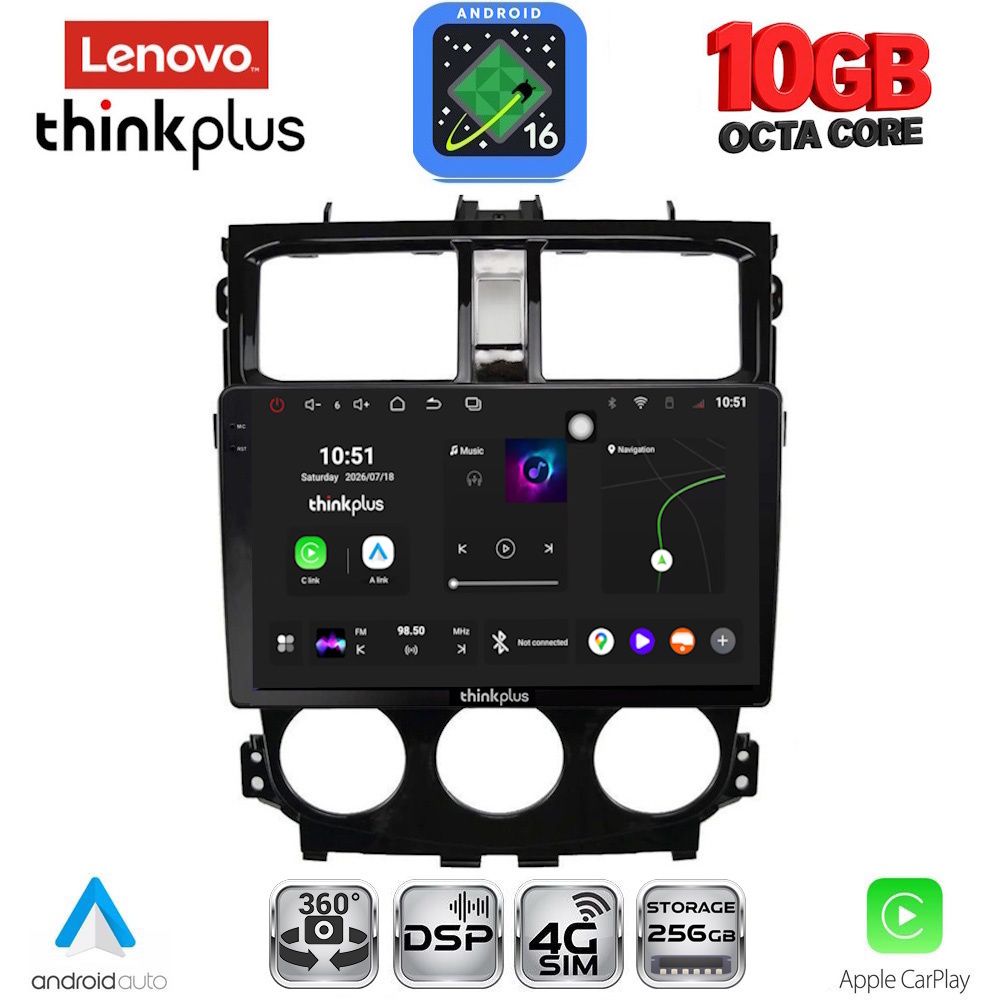 LTM11435_16 LENOVO LTM 11435_CPA (9inc) MULTIMEDIA TABLET for MITSUBISHI COLT mod. 2013-2023 - Image 1