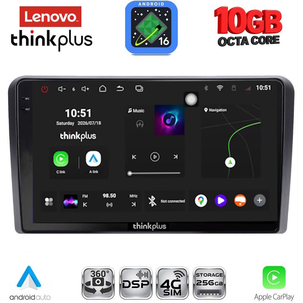 LTM11441_16 LENOVO LTM 11441_CPA (9inc) MULTIMEDIA TABLET for MITSUBISHI OUTLANDER mod. 2001-2005 - Image 1