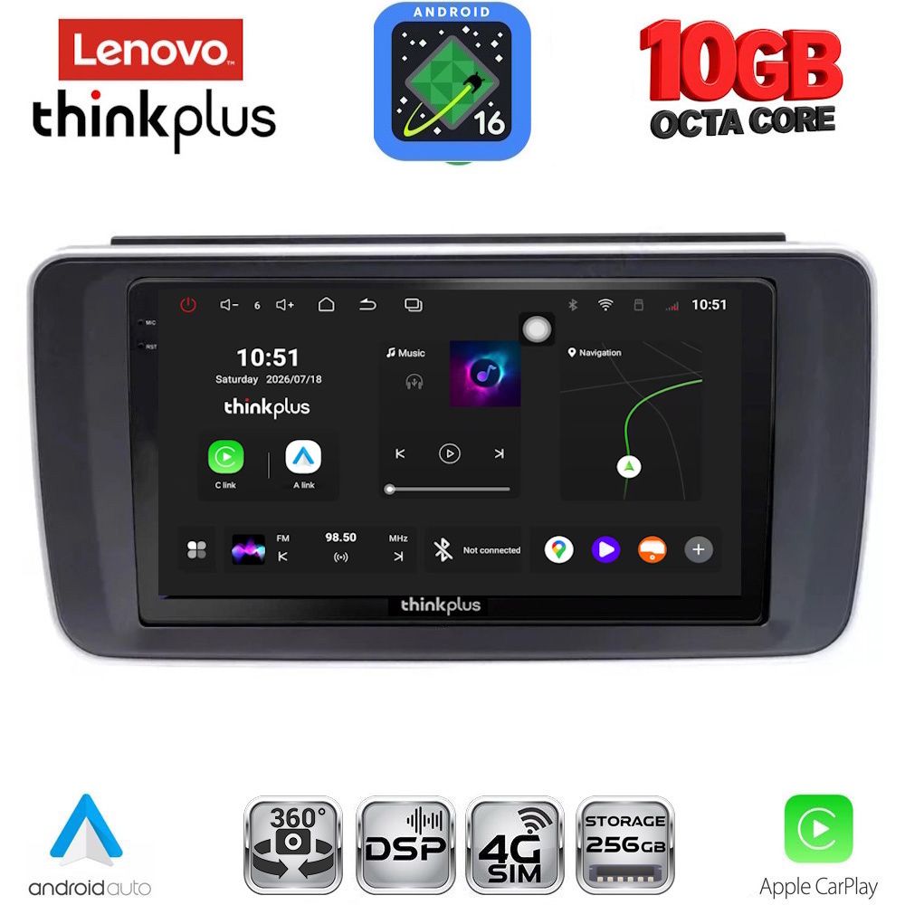 LTM11473_16 LENOVO LTM 11473_CPA (9inc) MULTIMEDIA TABLET for NISSAN LEAF mod. 2018-2026 - Image 1