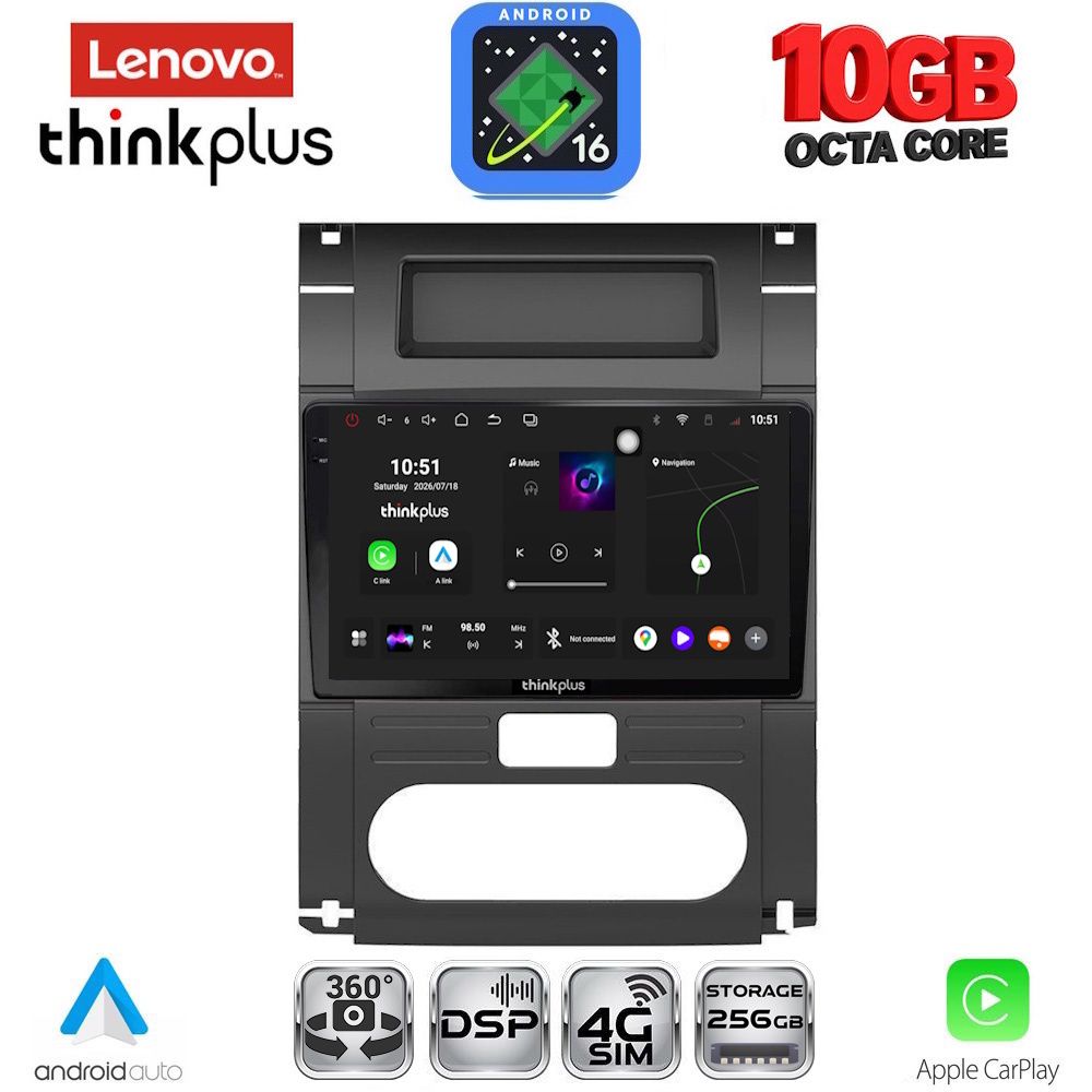 LTM11477_16 LENOVO LTM 11477_CPA (10inc) MULTIMEDIA TABLET for NISSAN XTRAIL mod. 2007-2013 - Image 1