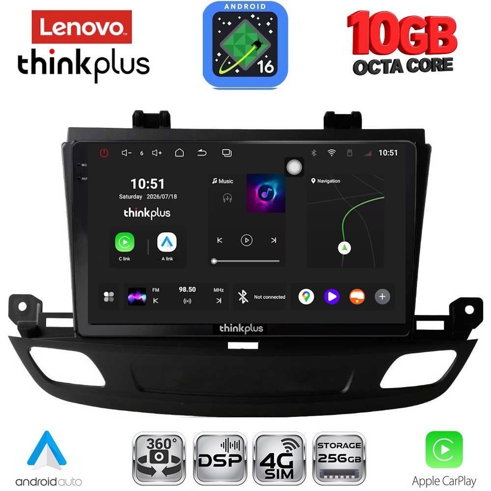 LTM11493_16 LENOVO LTM 11493_CPA (9inc) MULTIMEDIA TABLET for OPEL INSIGNIA mod. 2018-2024 - Image 1