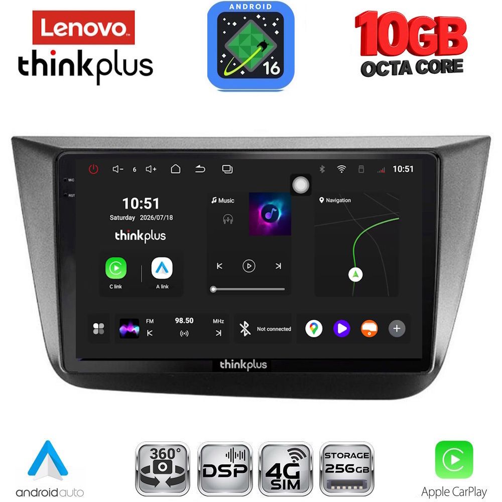 LTM11570_16-1 LENOVO LTM 11570_CPA (9inc) MULTIMEDIA TABLET for SEAT ALTEA mod. 2004-2015 - Image 1